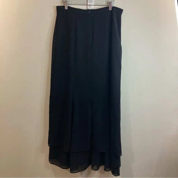 RIBKOFF TRENDS Sz 16 Double Layer Sheer Layer Zipper Closure Trumpet Skirt - Picture 9 of 13